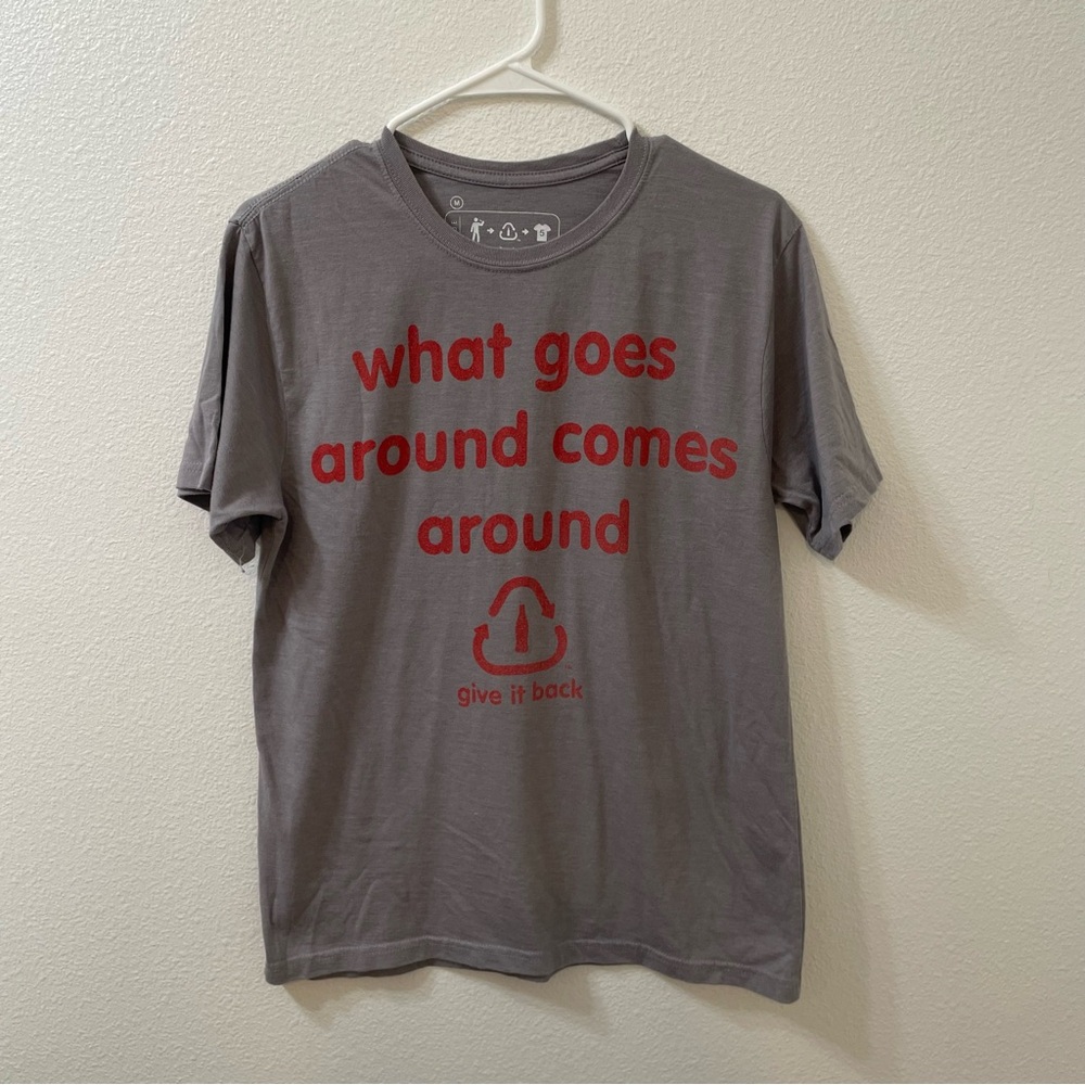 Coca Cola recycling shirt gray medium